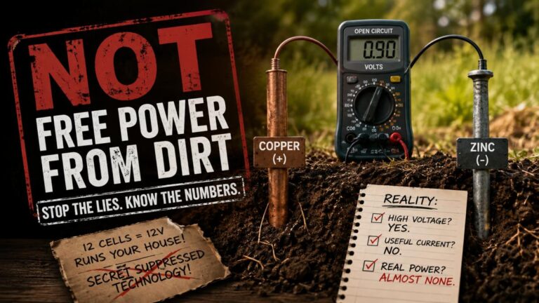 The Honest Earth Battery: What Copper, Zinc and a Patch of Highveld Soil Will Actually Power